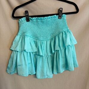 Ivy & Leo Women’s Small Aqua Ruffled Women's Skirt/Skort